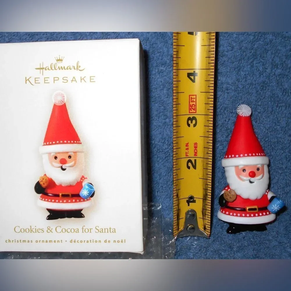 2008 HALLMARK KEEPSAKE CHRISTMAS ORNAMENT COOKIES & COCOA FOR SANTA New